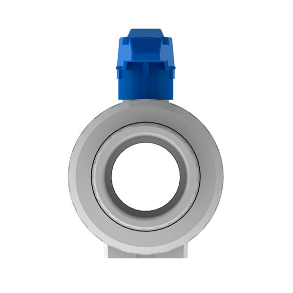 VALVULA DE BOLA PVC DE 2'' CON UNA UNIVERSAL SOLDAR BLANCA - Imagen 3